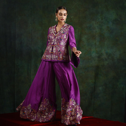 Purple Jacket With Kali Pant